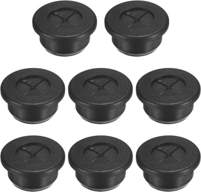 8-Pack Rubber Grommets voor Kabels, 20mm Desk Grommet, Dubbelzijdige Flexibele Kabeldoorvoer, Desk Hole Cover voor Kabels en Draden