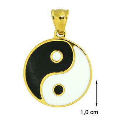 Blinx Jewels Stalen Hanger Yin Yang
