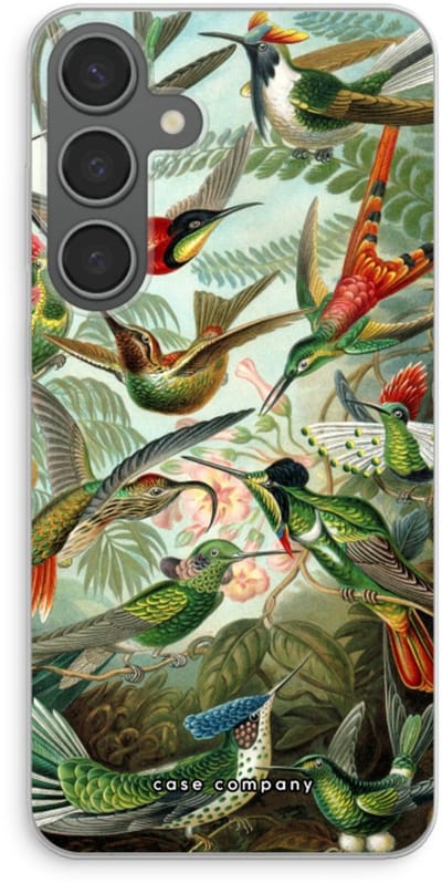Case Company® - Hoesje geschikt voor Samsung Galaxy S24 Plus hoesje - Haeckel Trochilidae - Soft Cover Telefoonhoesje - Bescherming aan alle Kanten en Schermrand