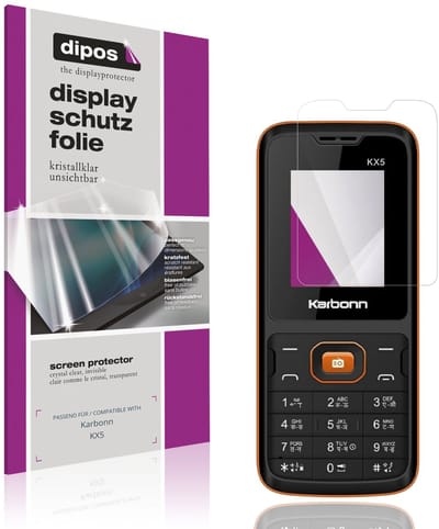 dipos – 4x Beschermfolie geschikt voor Karbonn KX5 | Krasbestendige & heldere Screenprotector Ultra-Thin