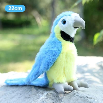 Papegaai met lange veren Levensgetrouwe Vogelpop Pluche Speelgoed Meubelornament Kindercadeau Lappenpop Slaapverwekkende Pop