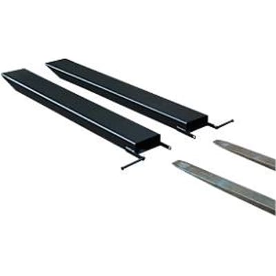 Vorkverlenging voor transportwerktuigen, open uitvoering, L 1800 x B 125 x 50 mm, zwart
