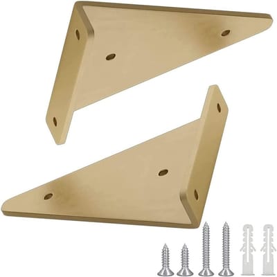 Triangle Wandbeugels voor Planken - Set van 2 - Ideaal voor Opslag, Boeken en Keuken Decoratie met Bevestigingsmaterialen