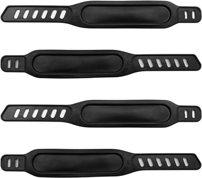 Fiets Pedaalbanden - Hometrainer Accessoires - Veilig Fietsen - Verstelbare Lengte - Set van 4 - Zwart