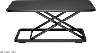 Neomounts NS-WS050BLACK zit-sta werkplek - universeel - 5 hoogte-instellingen 4,5-40,5 cm - spiraalveer - zwart