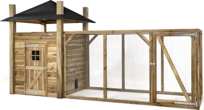 Wood Selections Konijnenhok Loes XL - Konijnenhok voor buiten - Konijnenren - Konijnenkooi - Nachthok konijn - Konijnenhuis - Dierenverblijf - Konijnen