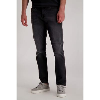 Cars zwarte heren jeans   Rinsewash wassing   Regular fit   5-Pocket zakken   Knoop- en ritssluiting   Regular waist Zwart 40/30