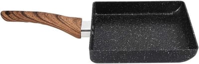 Koekenpan - Omelet pan - Ontbijt maken - Antiaanbaklaag - 37 x 17 cm - Zwart