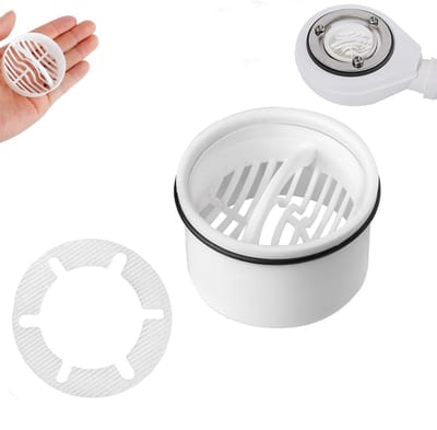 Haarzeef, dompelbuis voor douche, afvoerset, compatibel met afvoergarnituur, haarzeef voor douche, vervanging, compatibel met 6960, 6963, 6961, 6962, haarfilter, zeefinzetstuk, doucheafvoer sifon