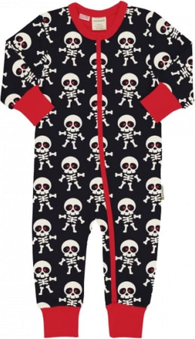 Rompersuit LS SCARY SKELETON 62/68
