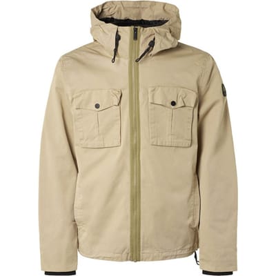 No Excess Jacket Short Fit Hooded Sand Maat: S | Lichte Jassen Outlet | Heren | Bruin