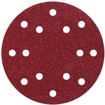 wolfcraft - 5 klittenbandschijven voor hout/metaal, Ø 150 mm, korrel 120 - 1843000