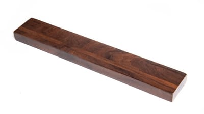 Yaxell Messenstrip van Walnoot 34,5 cm – Magnetisch en Duurzaam – Voor 5 Messen – Inclusief Bevestigingsmateriaal – Veilig, Praktisch en Elegant