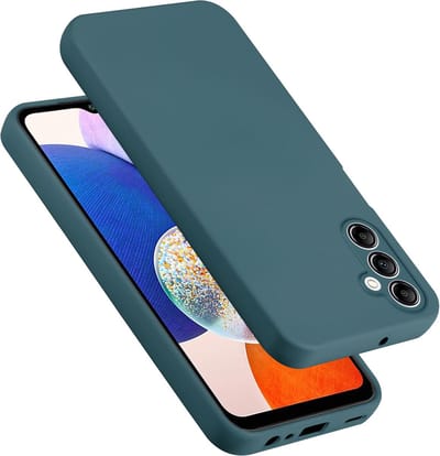 Cadorabo Hoesje geschikt voor Samsung Galaxy A14 4G / 5G / M14 in LIQUID GROEN - Beschermhoes gemaakt van flexibel TPU silicone Case Cover
