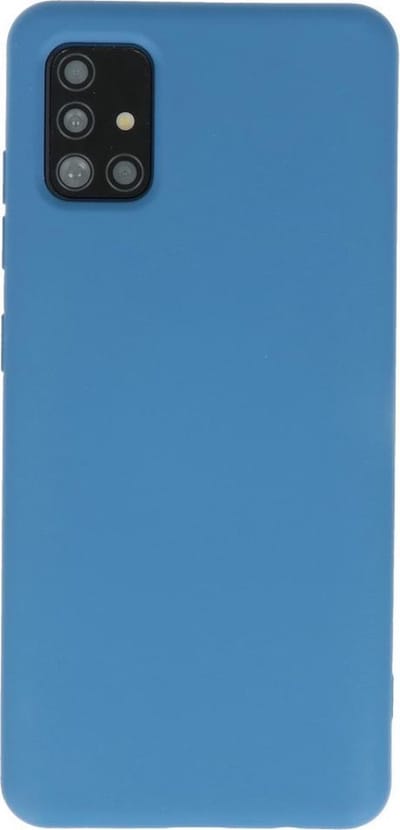 Hoesje Geschikt voor Samsung Galaxy A31 - Fashion Telefoonhoesje Backcover - Siliconen Hoesje - Navy