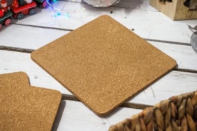 Kurken Onderzetters - Set van 3 - 19 x 19 cm