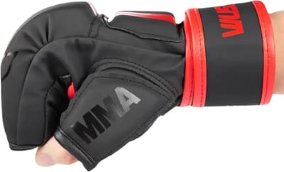 Nivard MMA Handschoenen - Gloves - Sparring Handschoenen - Heren - Dames - Grappling - Bokshandschoenen - Vecht Handschoenen - Zwart met Rood