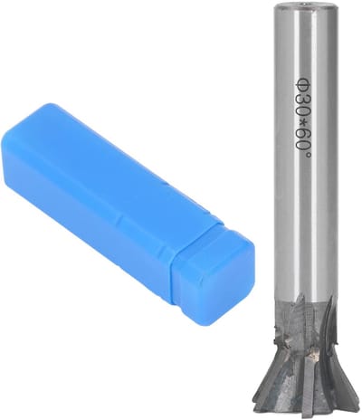 LIVIA HOME- Zwaluwstaartfrees 30 mm - Hardmetalen Gleuffrees - 6 Groeven - Rechte Schacht - Geschikt voor Metaalbewerking - YG8 Model - Frees