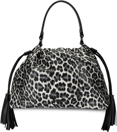 L.CREDI schoudertas Sigal Hobo Bag Black / Mix zwart