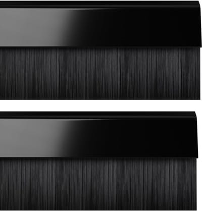 Tochtstrip Onderdeur Zwart 838mm Set van 2 Stuks - Borstelprofiel voor Kieren