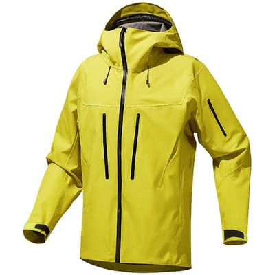 Herfst en Winter Heren Casual Mode Jas met Capuchon Heren Winddichte Regenbestendige Jas 2XL yellow