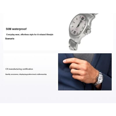 Montre Longines Série Conquest Mouvement Quartz Étanche 50M Boîtier Acier Inoxydable Cadran Argenté 43mm Montres Homme L3.726.4.76.6 Silver Dial