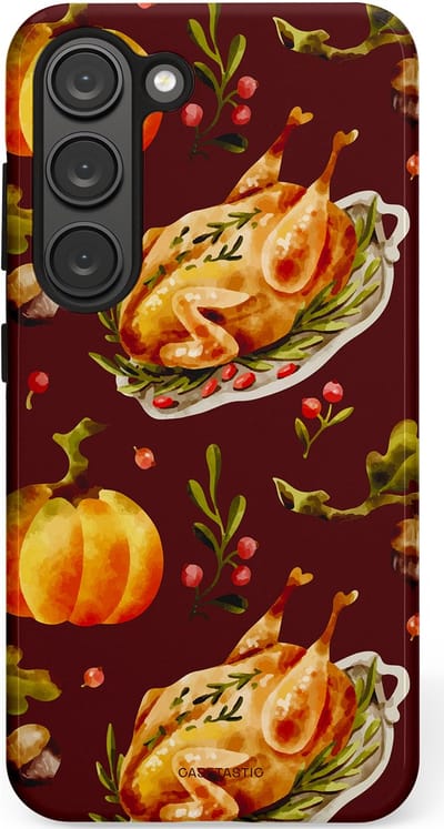 Casetastic Hoesje Geschikt voor Samsung S23 - Stijlvolle Beschermende Duo-layer Case - Overvloed