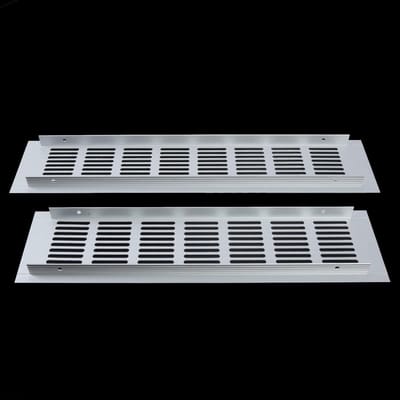 Ventilatierooster - Grillafdekking - Luchtcirculatie Verbeteren - Aluminium Legering - Meerdere Maten - Zilver
