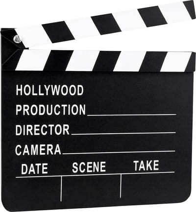Boland - Filmklapper Zwart - Volwassenen - Unisex - - Glitter and Glamour