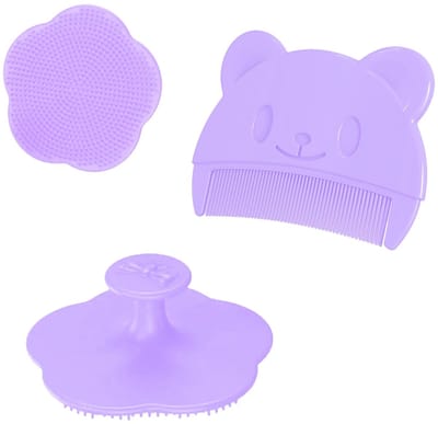 Dailygoods- Borstel - Siliconen Haarkam voor Baby's - Zachte