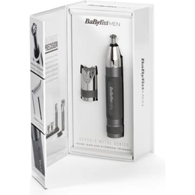 BaByliss Super-X Metal Series Precisietrimmer E116E - Neustrimmer, wenkbrauwtrimmer - incl. 2 opzetkammen