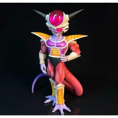 Anime Dragon Ball Z Figurine Freezer Première Forme Figurine Frieza Figurines d'Action en PVC Ornement de Bureau Modèle de Collection Jouets Cadeaux pink
