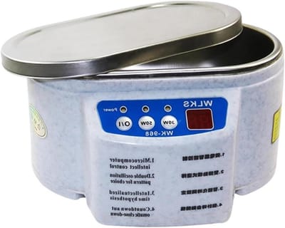 Ultrasone Reiniger - Sonische Bad - Schoonmaken van Kleine Objecten - 40Khz Reinigingsfrequentie - 640 ml Inhoud - Zilver