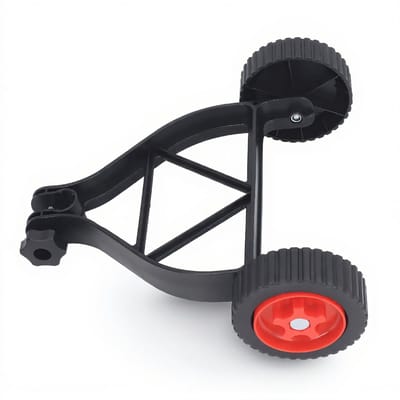 Dailygoods- Draadtrimmer Steunwielen - Verstelbare Hoogte - Universeel Compatibel - Duurzaam Kunststof - Extra Stabiliteit - Voor Grasmaaier - Grasmaaierwielen