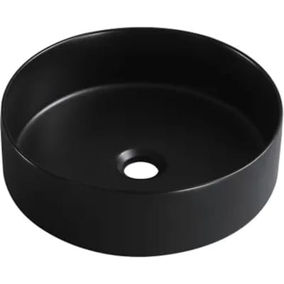 Sensea Waskom Studio - Keramiek - Rond - Mat Zwart - 37cm
