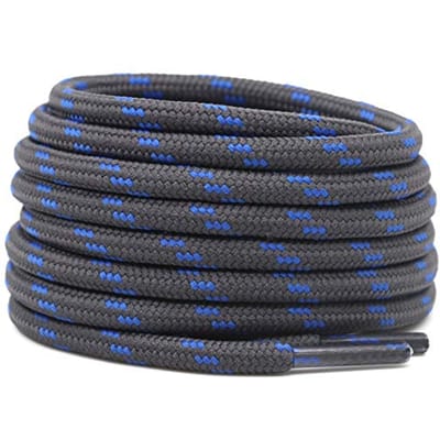 2 Paar Werkschoenen Schoenveters Diameter 4,5 mm Heavy Duty Wandelschoenveters voor Mannen Vrouwen Rond Duitse Trainingsschoenveter 120cm black