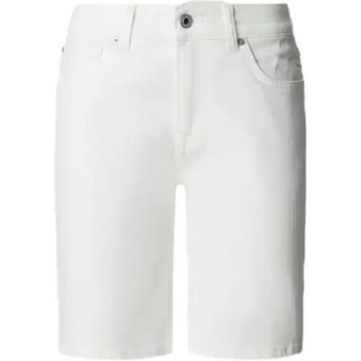 Pepe Jeans Dames Short Broeken regular/straight Fit Wit W 26 Volwassenen