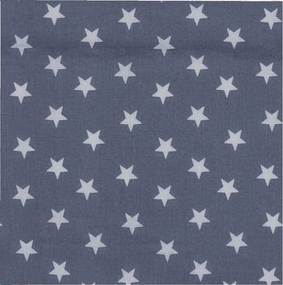 BINK Bedding Stof Katoen Stars Grijs per meter