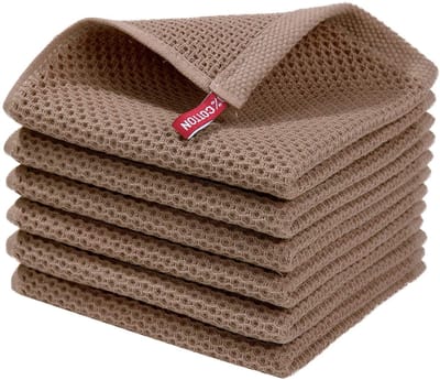 Unyqoos ® Set van 6 Luxe Katoenen Keukenhanddoeken - Absorberend en Sneldrogend