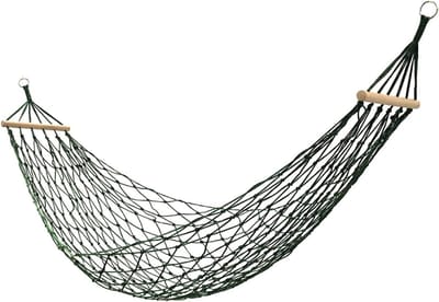 Hangmat - Kampeerhangmat Buiten - Ontspannen Buiten - Nylon Touw Mesh - 260 cm Lengte - Blauw