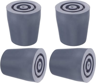 Cosensi - Rubberen antislip tips voor douchestoel en wandelaars, set van 4 stuks met binnendiameter mm.