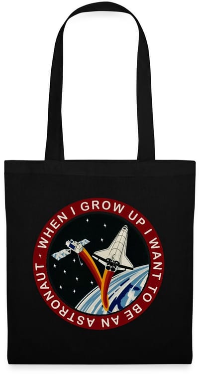 NASA When I grow Up I Want to Be An Astronaut Tas Van Stof Schoudertas