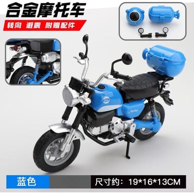 1:12 Singes Alliage Modèle de Moto de Sport Moulé sous Pression Modèle de Moto de Course de Rue Simulation Son Lumière Jouet Cadeau