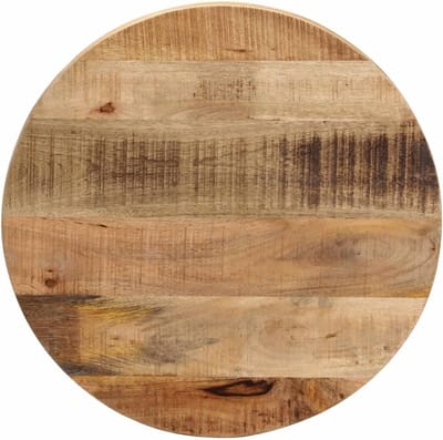 Tafelblad Rond - Houten Blad - Tafel Opfrissen - Massief Mangohout - Ø 60 cm - Natuurlijk Hout