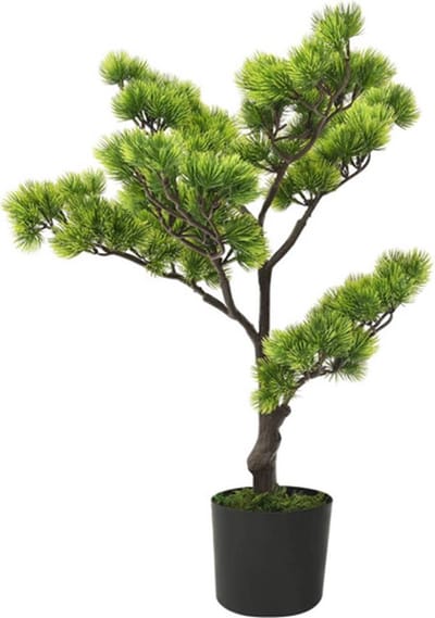 vidaXL - Kunstplant - met - pot - pinus - bonsai - 60 - cm - groen
