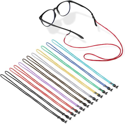 12 x Brilbanden, Brilhouders voor Ogen, Neopreen Brilkoord voor Mannen en Vrouwen, Comfortabel en Duurzaam