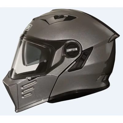 Simpson Darksome Gunmetal ECE22.06 Systeemhelm - Helm