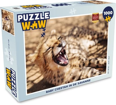 Puzzel Cheetah - Dier - Close up - Legpuzzel - Puzzel 1000 stukjes volwassenen