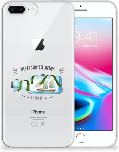 Apple iPhone 7 Plus | 8 Plus Telefoonhoesje met Naam Boho Bottle