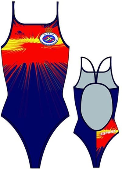 Turbo Spain Badpak Met Dunne Bandjes Blauw 7-8 Years Meisje
